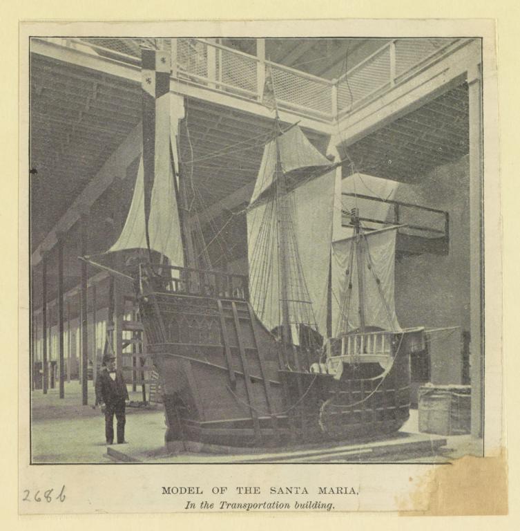 Model of the Santa Maria. In the Transportation Building