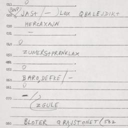 Eastern questionnaire, answ...