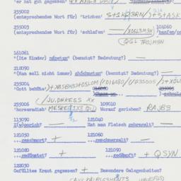 Western questionnaire, answ...