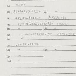 Eastern questionnaire, answ...