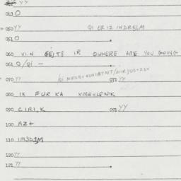 Eastern questionnaire, answ...