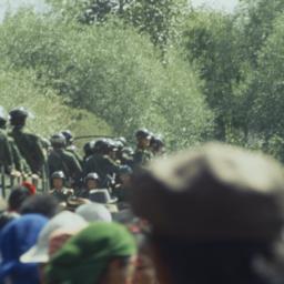 Tibetans gathered near Tash...