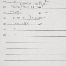 Eastern questionnaire, answ...