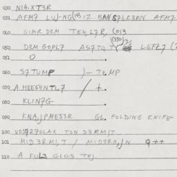 Eastern questionnaire, answ...