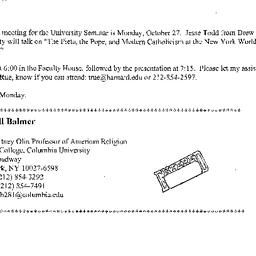 Announcements, 2003-10-27. ...