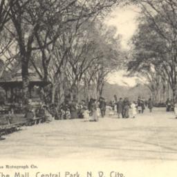 The Mall, Central Park, N.Y...