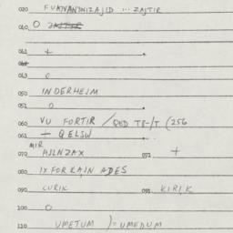 Eastern questionnaire, answ...