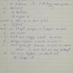 Eastern questionnaire, blue...