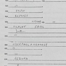 Eastern questionnaire, answ...