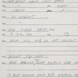 Eastern questionnaire, answ...