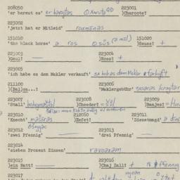 Western questionnaire, answ...