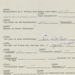 Western questionnaire, answ...