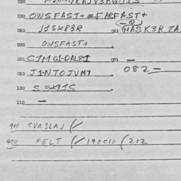 Eastern questionnaire, answ...