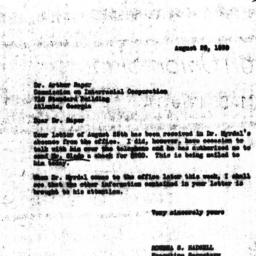 Letter from Rowena S. Hadse...