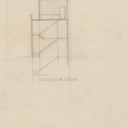 Section through stairwell