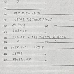 Eastern questionnaire, answ...