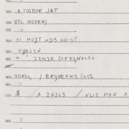 Eastern questionnaire, answ...