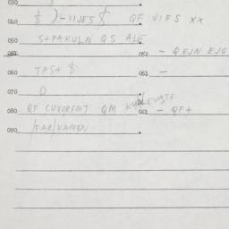 Eastern questionnaire, answ...