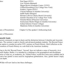 Minutes, 2014-01-31. Beyond...