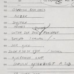 Eastern questionnaire, answ...