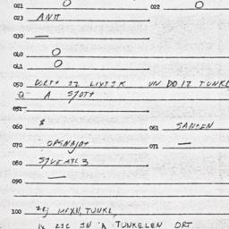 Eastern questionnaire, answ...