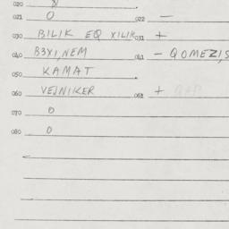 Eastern questionnaire, answ...