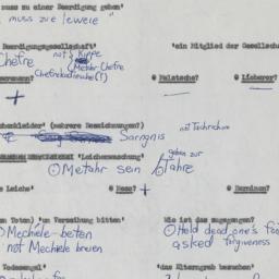 Western questionnaire, answ...