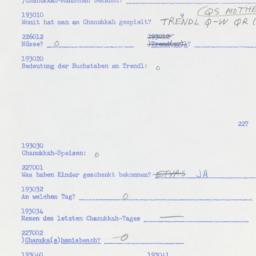 Western questionnaire, answ...