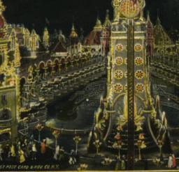 View of Luna Park at Night,...
