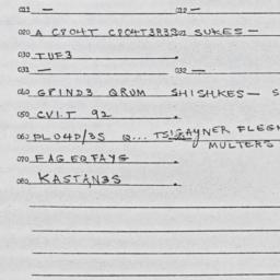 Eastern questionnaire, answ...