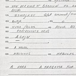 Eastern questionnaire, answ...