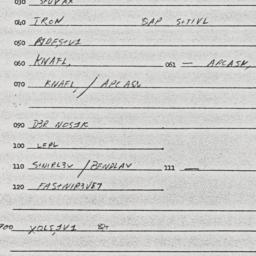 Eastern questionnaire, answ...