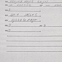 Eastern questionnaire, answ...