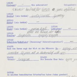 Western questionnaire, answ...