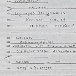 Eastern questionnaire, answ...