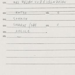 Eastern questionnaire, answ...