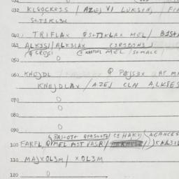 Eastern questionnaire, answ...