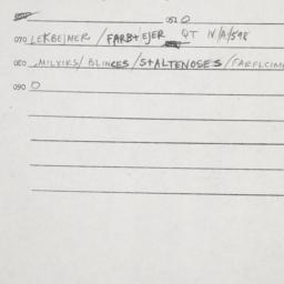 Eastern questionnaire, answ...