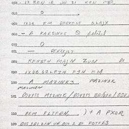 Eastern questionnaire, answ...
