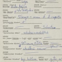 Western questionnaire, answ...