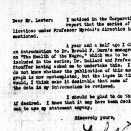 Letter from Michael M. Davi...
