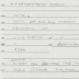Eastern questionnaire, answ...