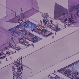 Aerial perspective drawing.