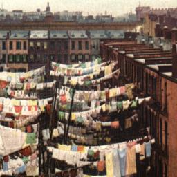 Yard of a Tenement, New York.
