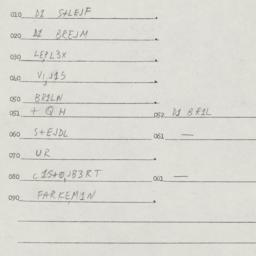 Eastern questionnaire, answ...