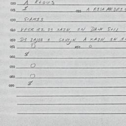 Eastern questionnaire, answ...