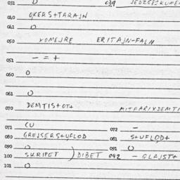 Eastern questionnaire, answ...