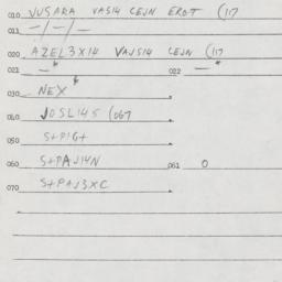 Eastern questionnaire, answ...