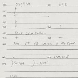 Eastern questionnaire, answ...