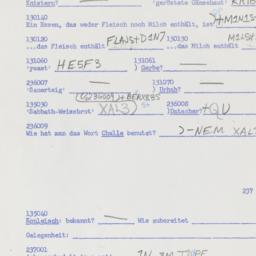 Western questionnaire, answ...